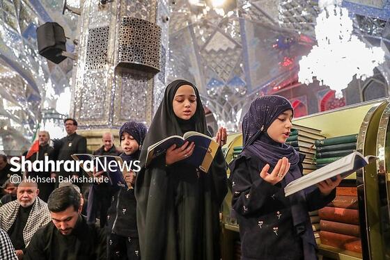 گزارش تصویری | مراسم احیای اولین شب قدر در حرم مطهر امام رضا (ع)