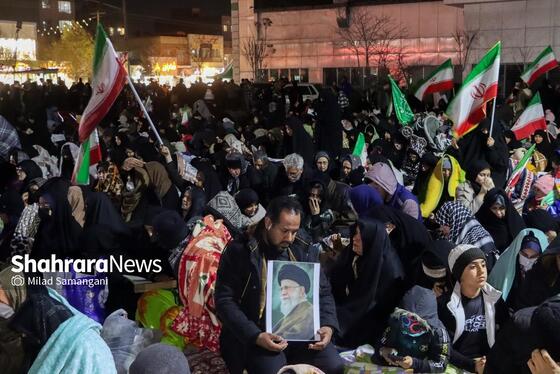 گزارش تصویری | مراسم احیای اولین شب قدر رمضان ۱۴۰۴ - چهارراه مخابرات مشهد
