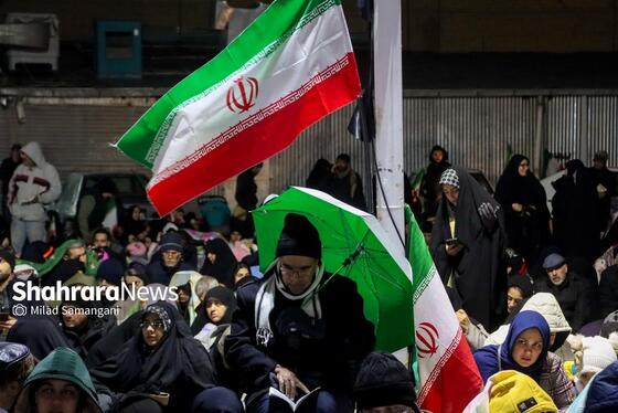 گزارش تصویری | مراسم احیای اولین شب قدر رمضان ۱۴۰۴ - چهارراه مخابرات مشهد