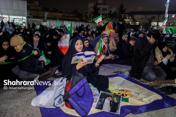 گزارش تصویری | مراسم احیای اولین شب قدر رمضان ۱۴۰۴ - چهارراه مخابرات مشهد