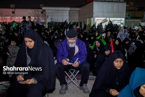 گزارش تصویری | مراسم احیای اولین شب قدر رمضان ۱۴۰۴ - چهارراه مخابرات مشهد