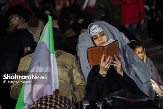 گزارش تصویری | مراسم احیای اولین شب قدر رمضان ۱۴۰۴ - چهارراه مخابرات مشهد