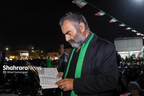 گزارش تصویری | مراسم احیای اولین شب قدر رمضان ۱۴۰۴ - چهارراه مخابرات مشهد
