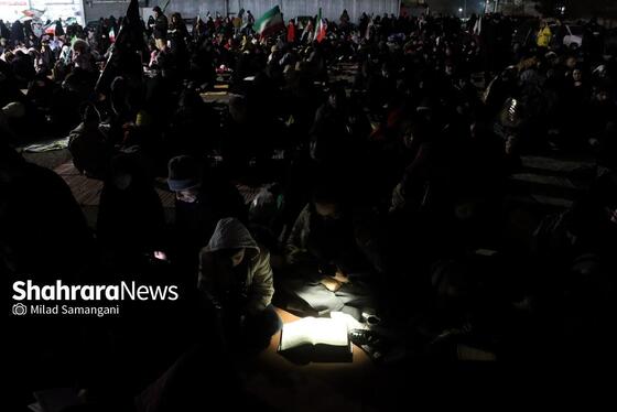 گزارش تصویری | مراسم احیای اولین شب قدر رمضان ۱۴۰۴ - چهارراه مخابرات مشهد