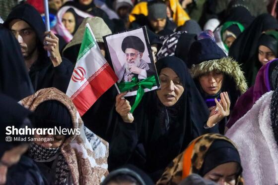 گزارش تصویری | مراسم احیای اولین شب قدر رمضان ۱۴۰۴ - چهارراه مخابرات مشهد