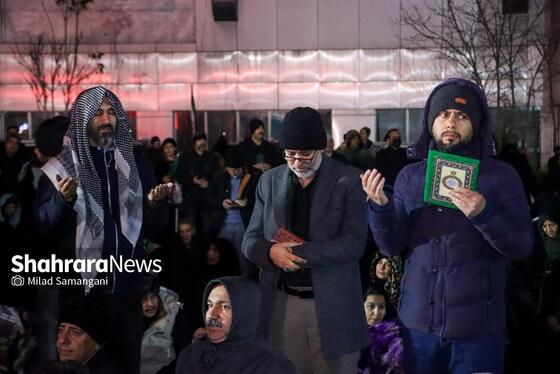 گزارش تصویری | مراسم احیای اولین شب قدر رمضان ۱۴۰۴ - چهارراه مخابرات مشهد