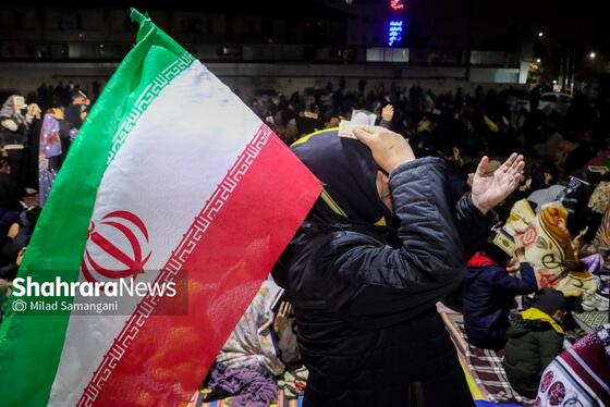 گزارش تصویری | مراسم احیای اولین شب قدر رمضان ۱۴۰۴ - چهارراه مخابرات مشهد