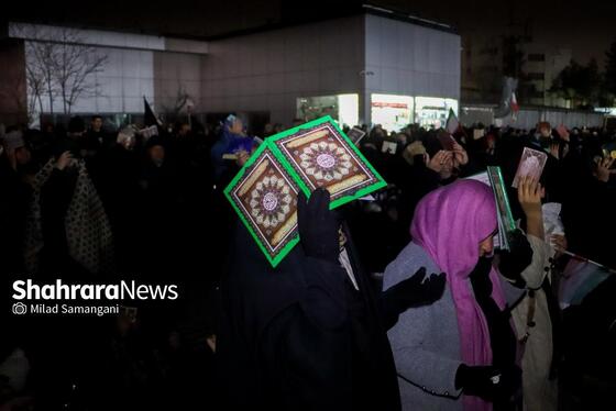 گزارش تصویری | مراسم احیای اولین شب قدر رمضان ۱۴۰۴ - چهارراه مخابرات مشهد