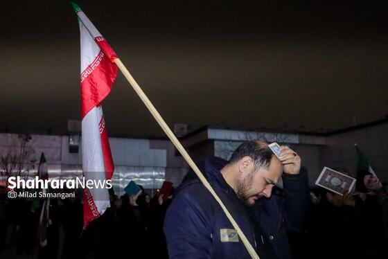 گزارش تصویری | مراسم احیای اولین شب قدر رمضان ۱۴۰۴ - چهارراه مخابرات مشهد