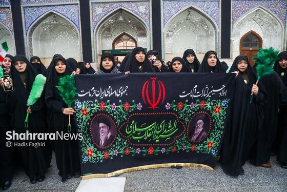 گزارش تصویری | بیعت مردم مشهد با رهبر معظم انقلاب اسلامی در حرم مطهر رضوی