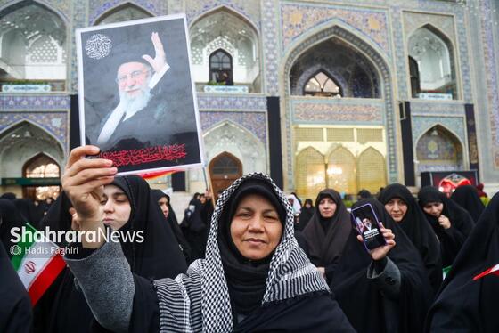 گزارش تصویری | بیعت مردم مشهد با رهبر معظم انقلاب اسلامی در حرم مطهر رضوی