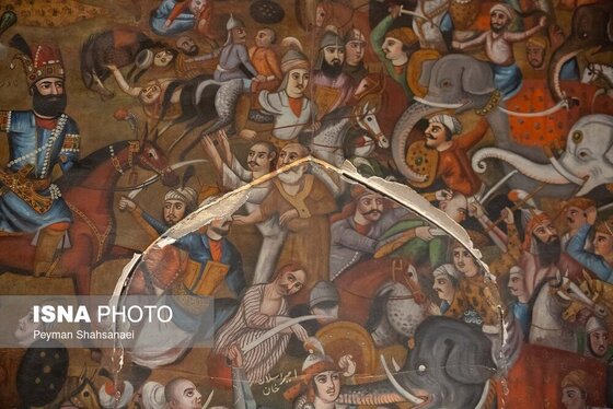 عکس| آسیب به باغ موزه چهلستون اصفهان در تجاوز آمریکا و رژیم صهیونیستی