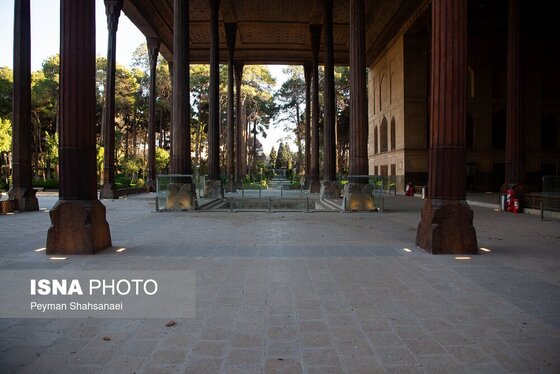 عکس| آسیب به باغ موزه چهلستون اصفهان در تجاوز آمریکا و رژیم صهیونیستی