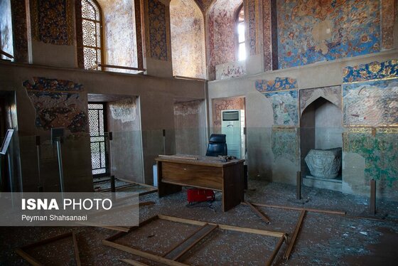 عکس| آسیب به باغ موزه چهلستون اصفهان در تجاوز آمریکا و رژیم صهیونیستی