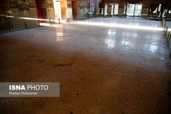 عکس| آسیب به باغ موزه چهلستون اصفهان در تجاوز آمریکا و رژیم صهیونیستی