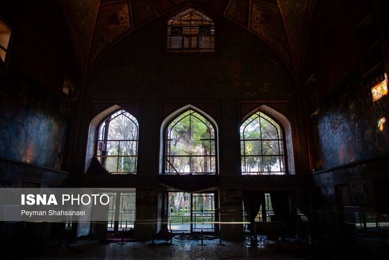 عکس| آسیب به باغ موزه چهلستون اصفهان در تجاوز آمریکا و رژیم صهیونیستی