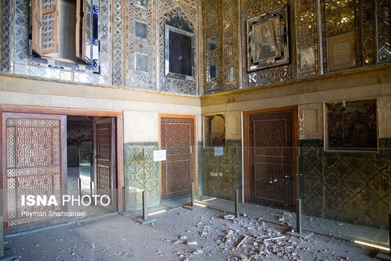 عکس| آسیب به باغ موزه چهلستون اصفهان در تجاوز آمریکا و رژیم صهیونیستی