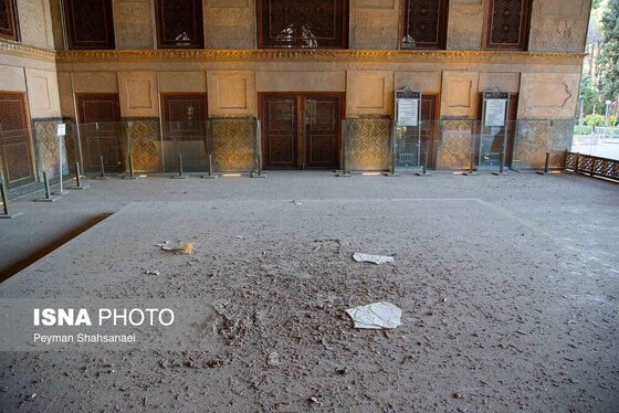 عکس| آسیب به باغ موزه چهلستون اصفهان در تجاوز آمریکا و رژیم صهیونیستی