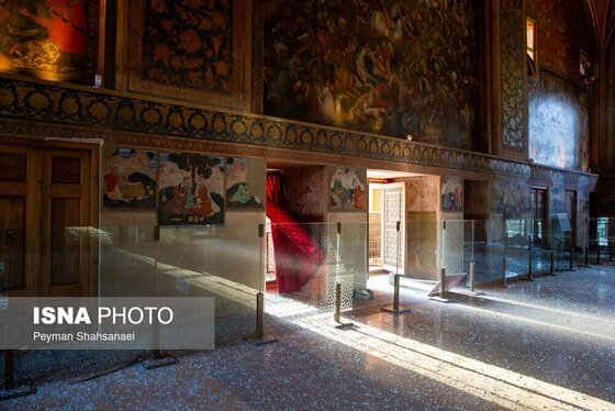 عکس| آسیب به باغ موزه چهلستون اصفهان در تجاوز آمریکا و رژیم صهیونیستی