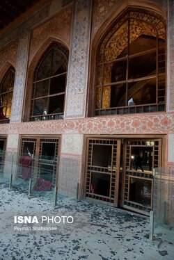 عکس| آسیب به باغ موزه چهلستون اصفهان در تجاوز آمریکا و رژیم صهیونیستی