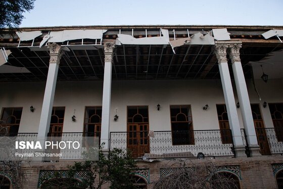 عکس| آسیب به باغ موزه چهلستون اصفهان در تجاوز آمریکا و رژیم صهیونیستی