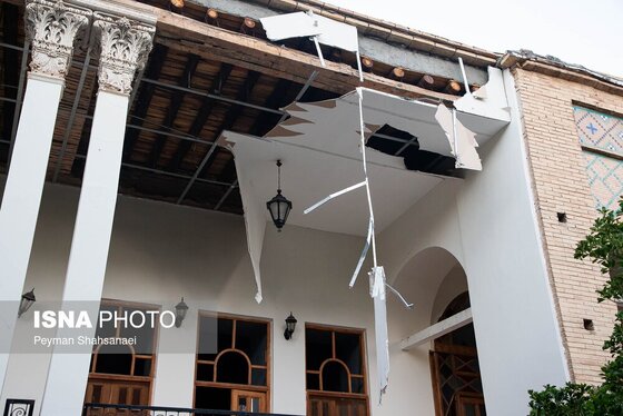 عکس| آسیب به باغ موزه چهلستون اصفهان در تجاوز آمریکا و رژیم صهیونیستی