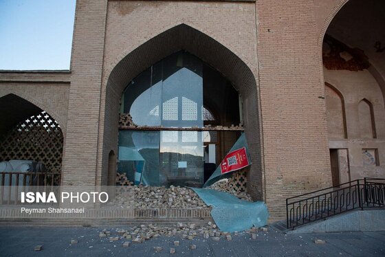 عکس| آسیب به باغ موزه چهلستون اصفهان در تجاوز آمریکا و رژیم صهیونیستی