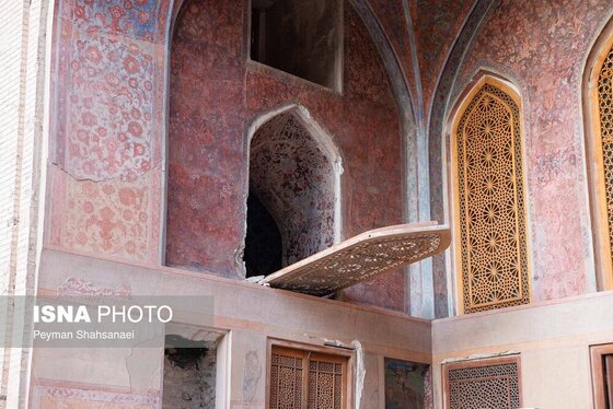 عکس| آسیب به باغ موزه چهلستون اصفهان در تجاوز آمریکا و رژیم صهیونیستی