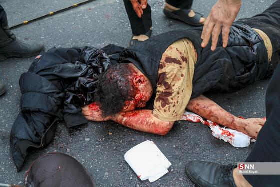 عکس| تصاویر دردناک از حمله موشکی دشمن به اتوبان شهید باقری تهران