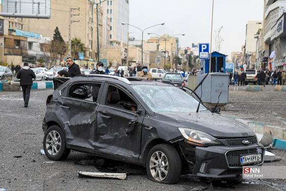 عکس| تصاویر دردناک از حمله موشکی دشمن به اتوبان شهید باقری تهران