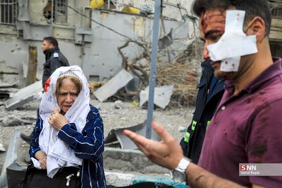 عکس| تصاویر دردناک از حمله موشکی دشمن به اتوبان شهید باقری تهران