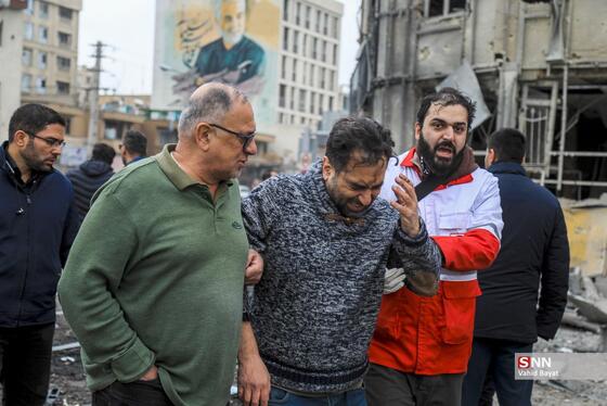 عکس| تصاویر دردناک از حمله موشکی دشمن به اتوبان شهید باقری تهران