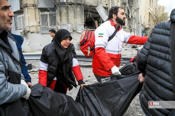 عکس| تصاویر دردناک از حمله موشکی دشمن به اتوبان شهید باقری تهران