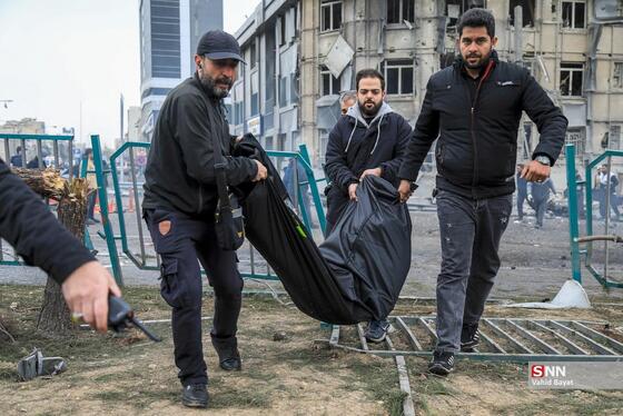 عکس| تصاویر دردناک از حمله موشکی دشمن به اتوبان شهید باقری تهران