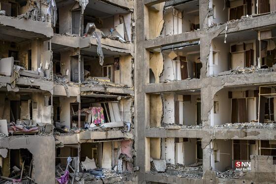 عکس| تصاویر تلخ از حملات موشکی دشمن به منازل مردم در «محمدشهر» کرج