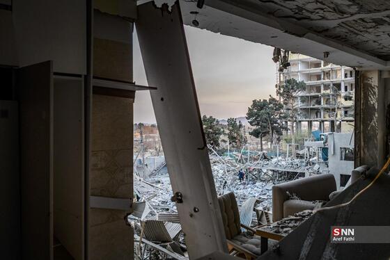 عکس| تصاویر تلخ از حملات موشکی دشمن به منازل مردم در «محمدشهر» کرج