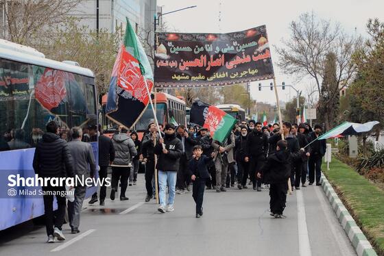 گزارش تصویری | تجمع مهاجران افغانستانی در محکومت جنایت آمریکا و رژیم صهیونیستی مقابل دفتر سازمان ملل در مشهد