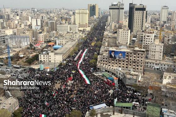 حماسه جاویدان مردم مشهد در روز قدس ۱۴۰۴ + فیلم و عکس