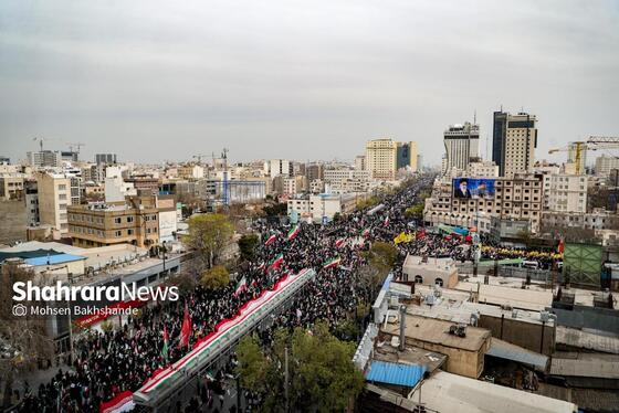 حماسه جاویدان مردم مشهد در روز قدس ۱۴۰۴ + فیلم و عکس