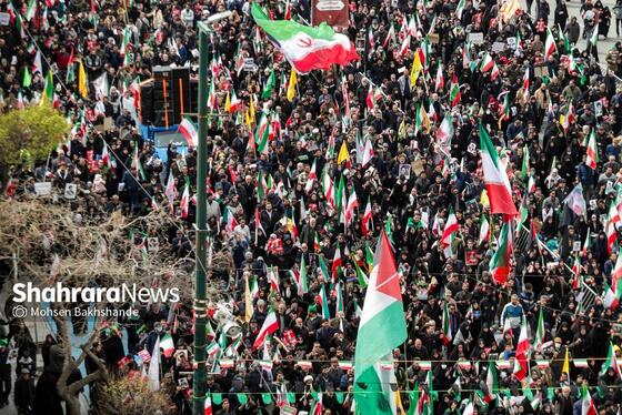 حماسه جاویدان مردم مشهد در روز قدس ۱۴۰۴ + فیلم و عکس