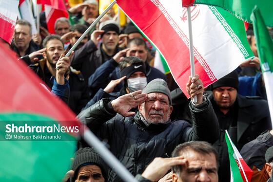 گزارش تصویری | راهپیمایی روز قدس در مشهد-۱