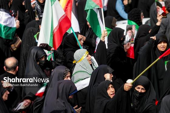 گزارش تصویری | راهپیمایی روز قدس در مشهد-۱