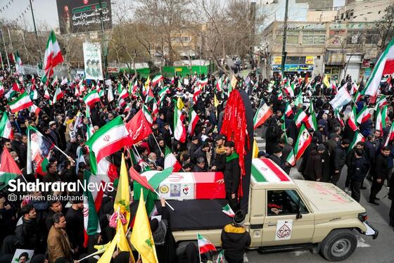 گزارش تصویری | راهپیمایی روز قدس در مشهد-۱