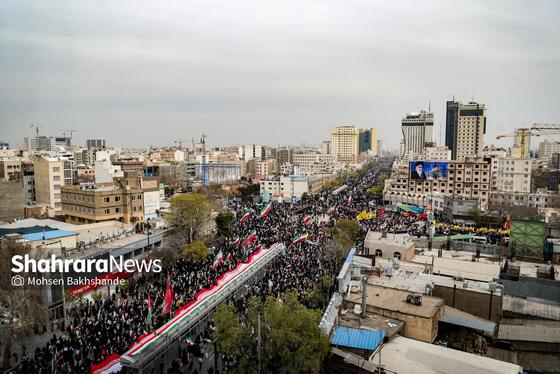 گزارش تصویری | راهپیمایی روز قدس در مشهد-۱