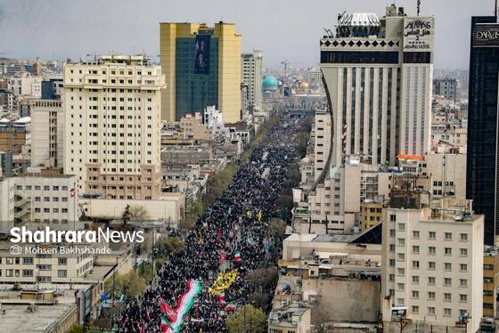 گزارش تصویری | راهپیمایی روز قدس در مشهد-۱