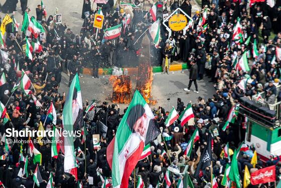 گزارش تصویری | راهپیمایی روز قدس در مشهد-۱