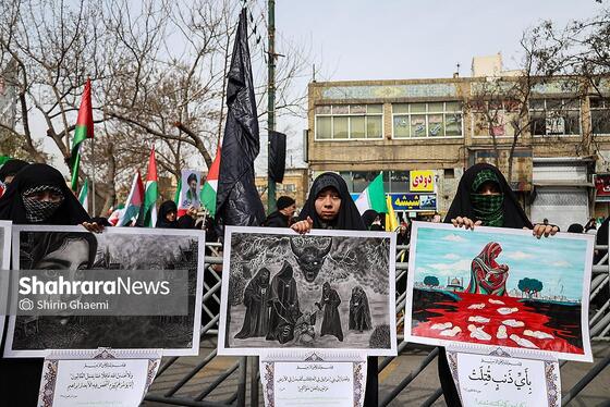 گزارش تصویری | راهپیمایی روز قدس در مشهد-۲