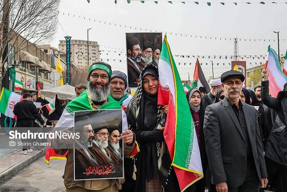 گزارش تصویری | راهپیمایی روز قدس در مشهد-۲