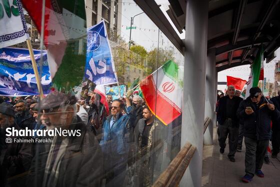 گزارش تصویری | راهپیمایی روز قدس در مشهد - ۵