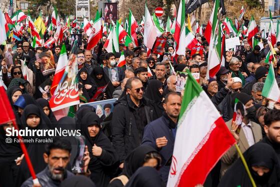 گزارش تصویری | راهپیمایی روز قدس در مشهد - ۵